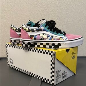 Vans Old Skool Sneakers - Pink and Multicolor